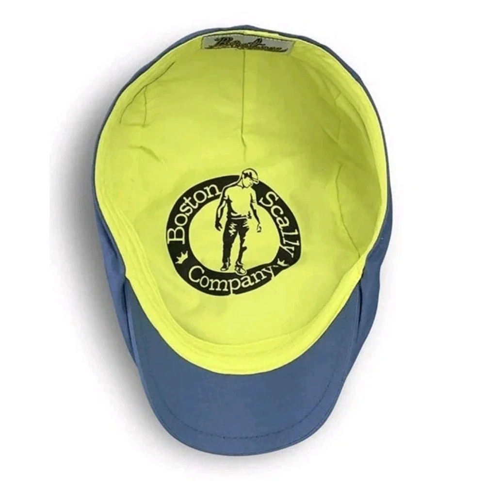New Boston Scally Co Repel Single Panel Cap Blue M/L Hat